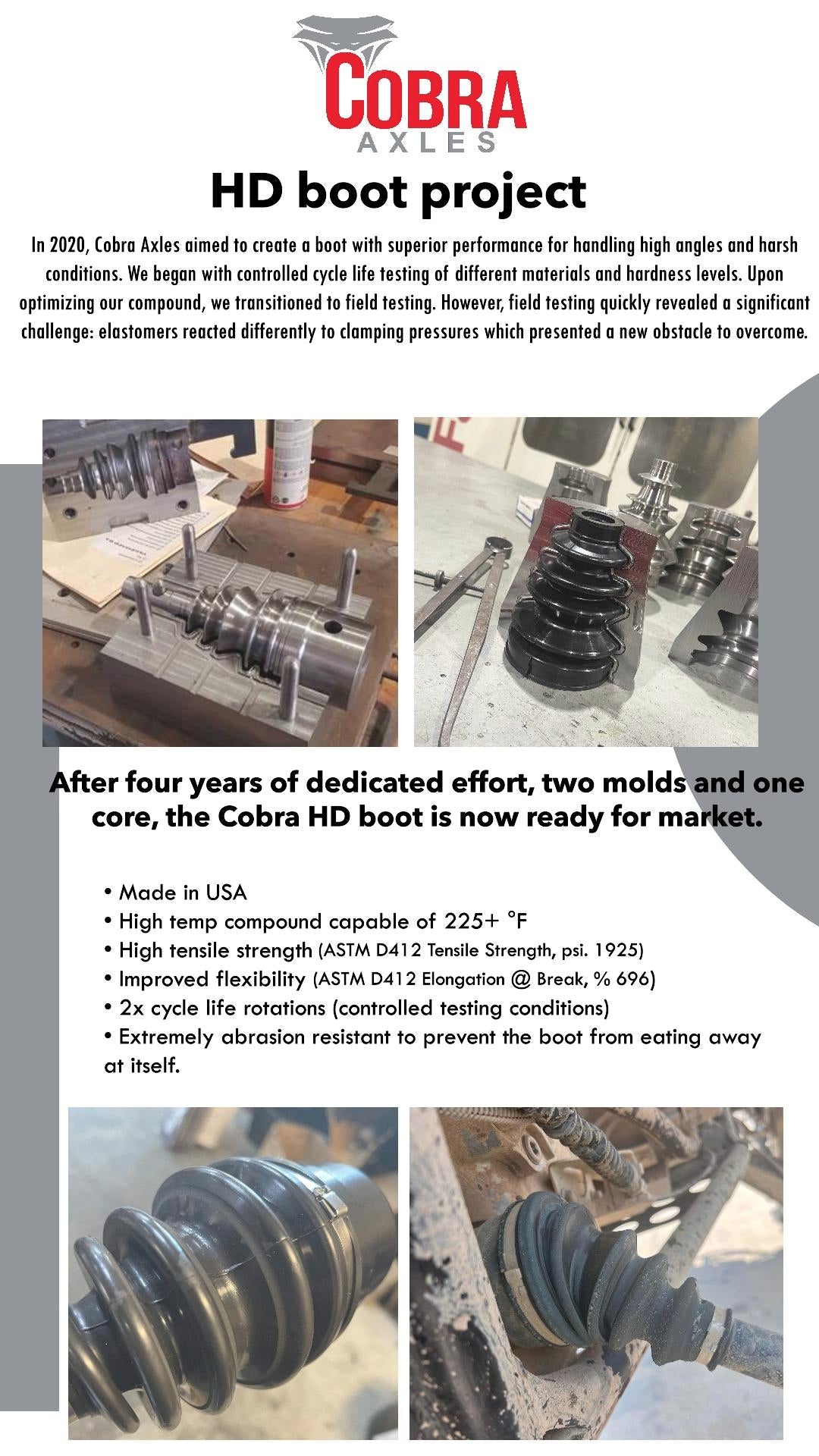 Cobra HD CV boot Cobra Axles™